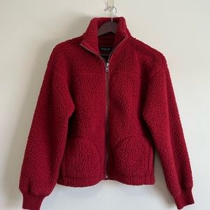 Abercrombie Sherpa Wool Zip-Up Jacket